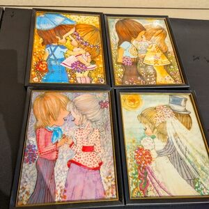 Colorful Vintage Art Prints Set